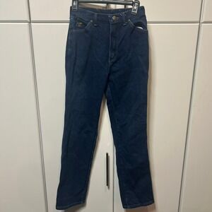 Vintage Wrangler Misses Regular Fit Jeans Dark Wash High Rise Made in USA 10 Avg